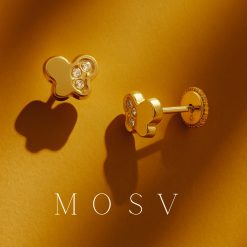 Cercei din aur pentru fetite