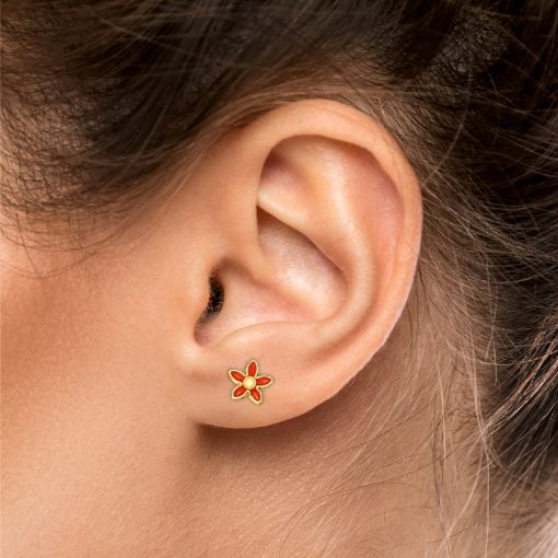 Cercei copii aur 18 kt - imagine 4