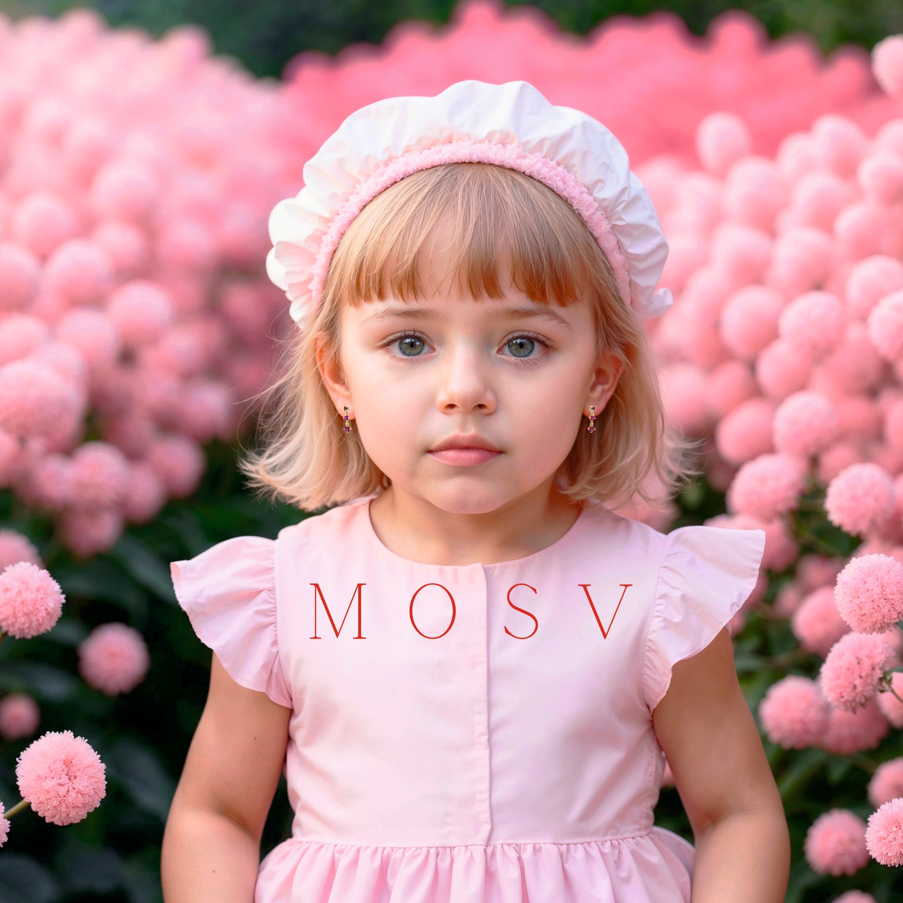 Cercei lănțișor din aur cu pietre roșii - imagine 2