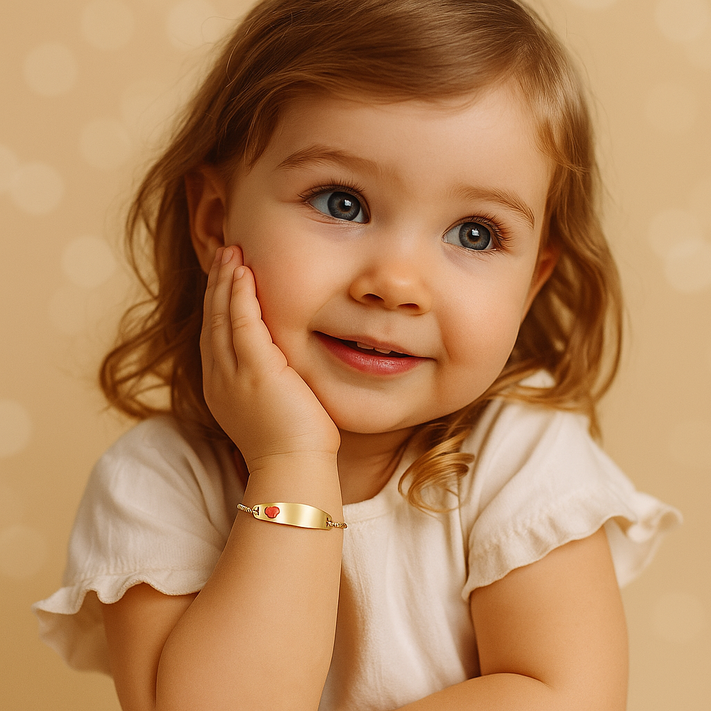 Brățară din aur pentru bebe - imagine 2