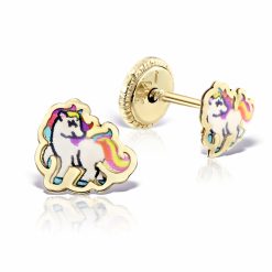 Cercei unicorni aur