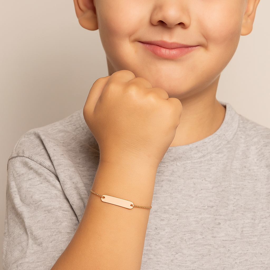 Brățară din aur roz 18 karate - imagine 4