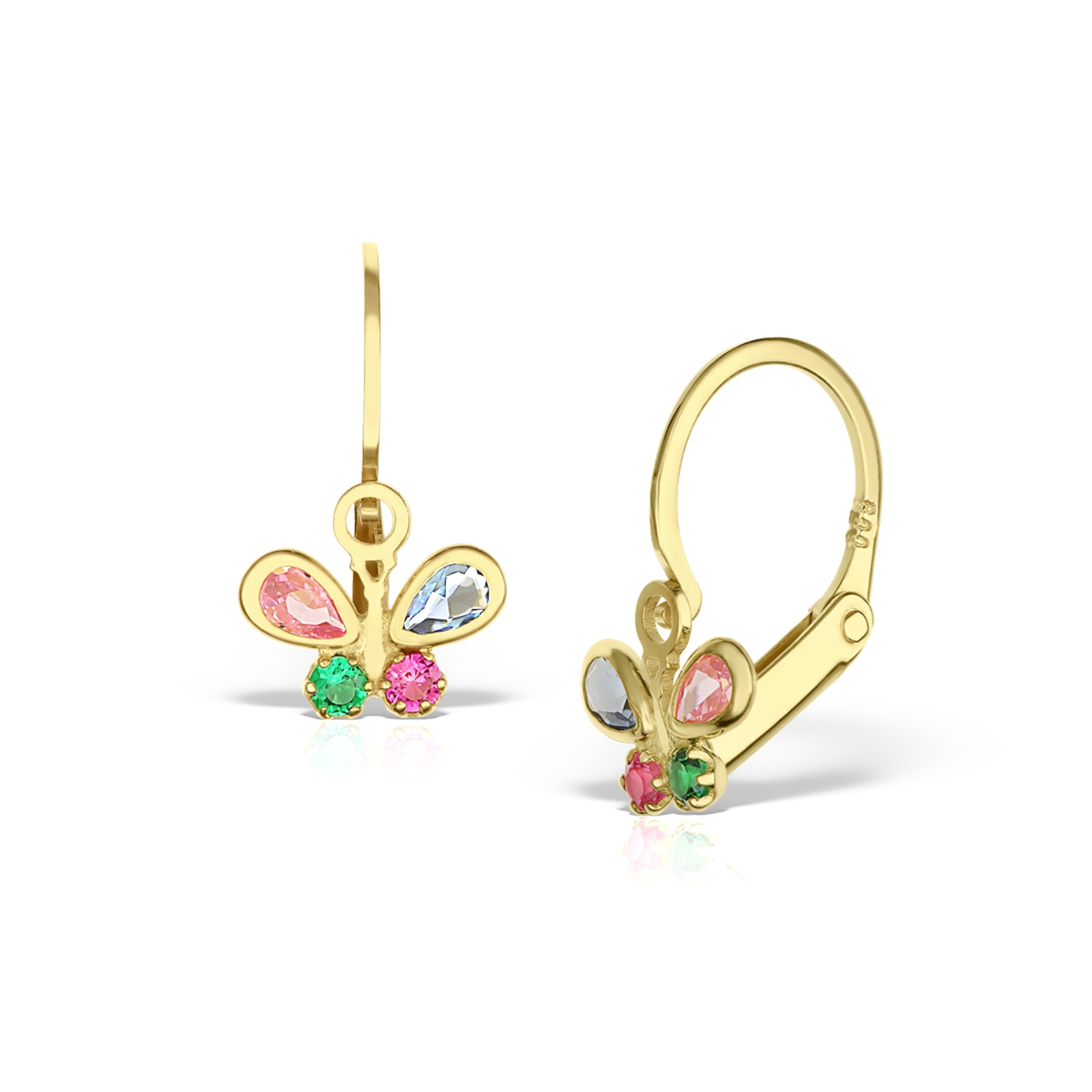 Cercei din aur 19KT model cu tortițe