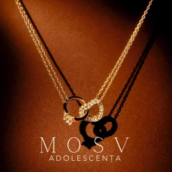 Colier cu inel și inimioară