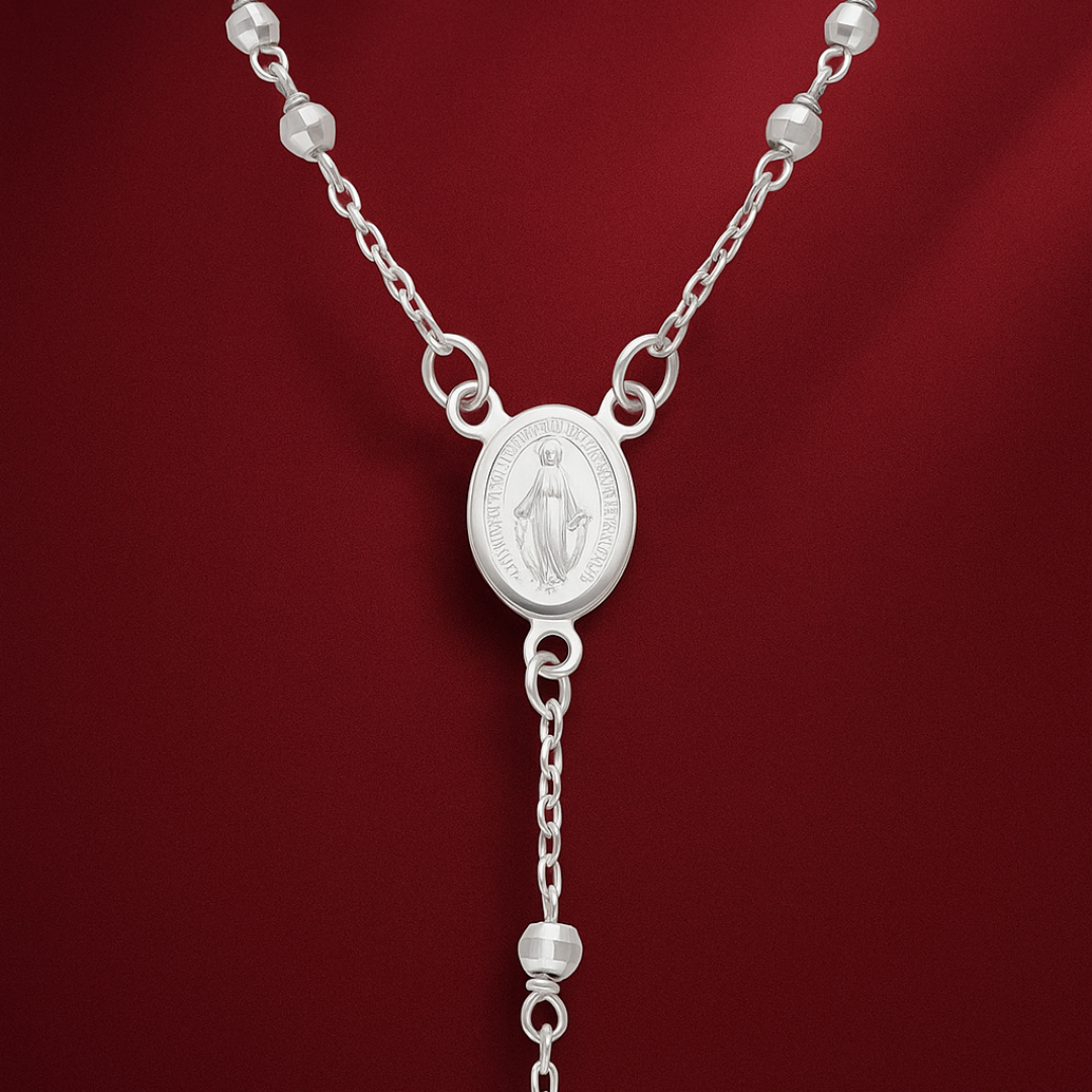 Rozariu din aur alb - imagine 7