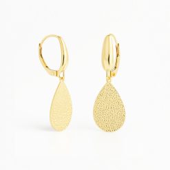 Cercei aur galben fără pietre