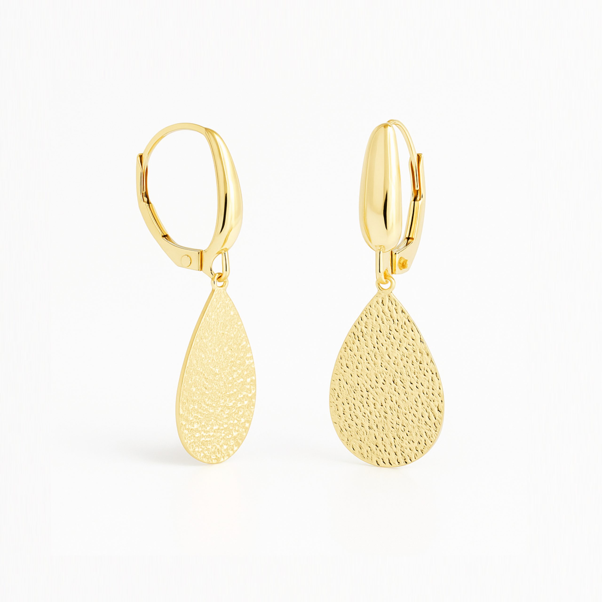 Cercei aur galben fără pietre