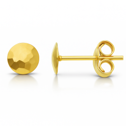 Cercei fațetați din aur 18 karate