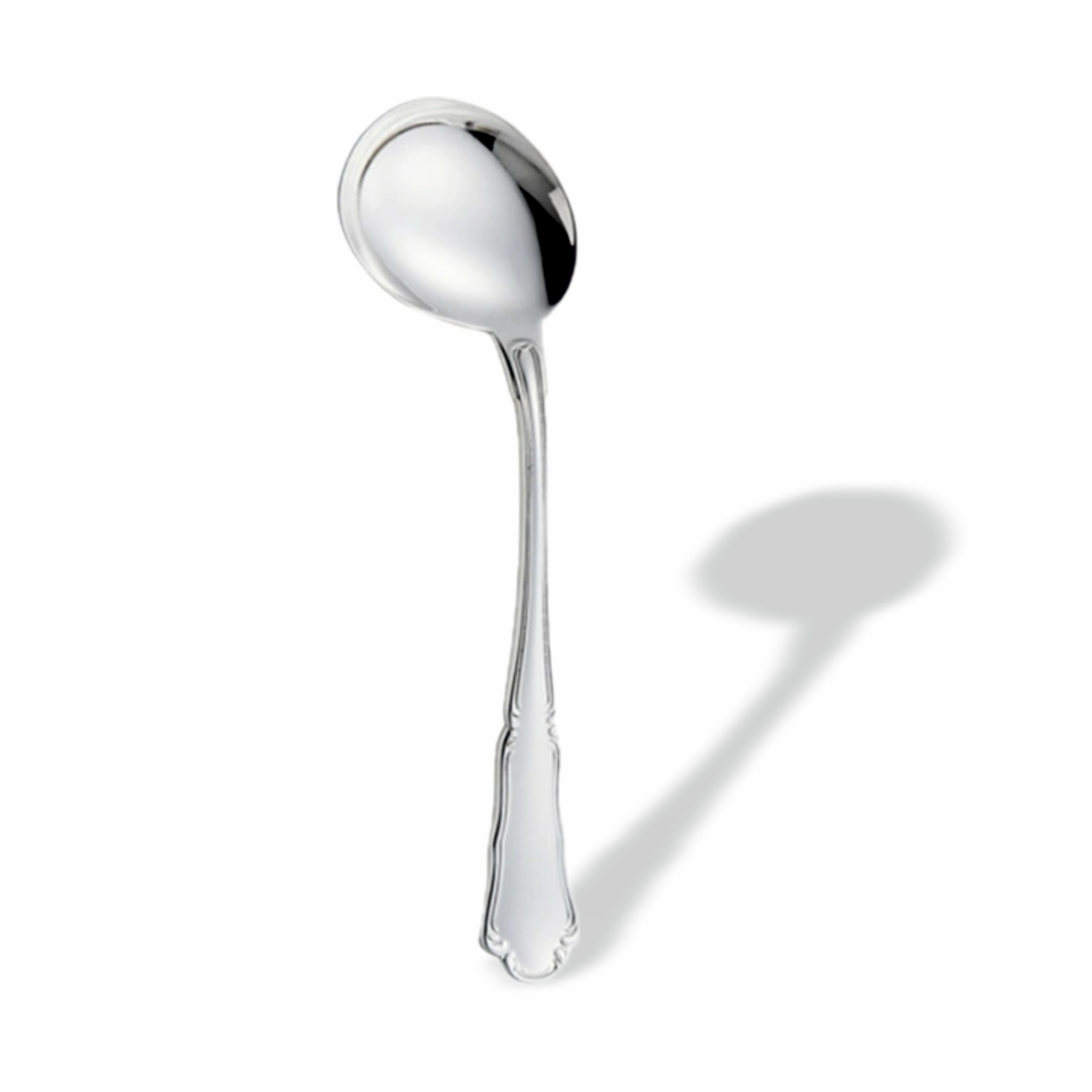 Linguriță curbată din argint - model Barocco