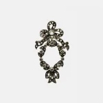 288. Broșă în stil Belle Époque, din aur și argint, decorată cu diamante